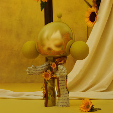 MEGA α SKULLPANDA 400% Van Gogh Museum Sunflowers