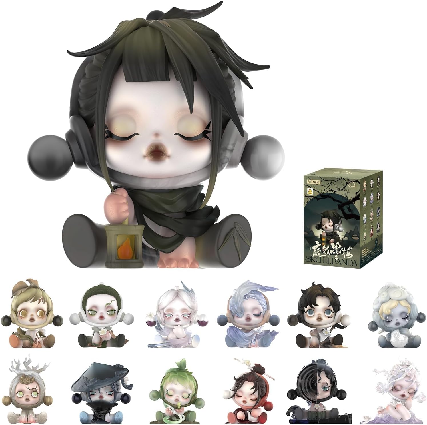 POP MART SKULLPANDA The Ink Plum Blossom Series Figures