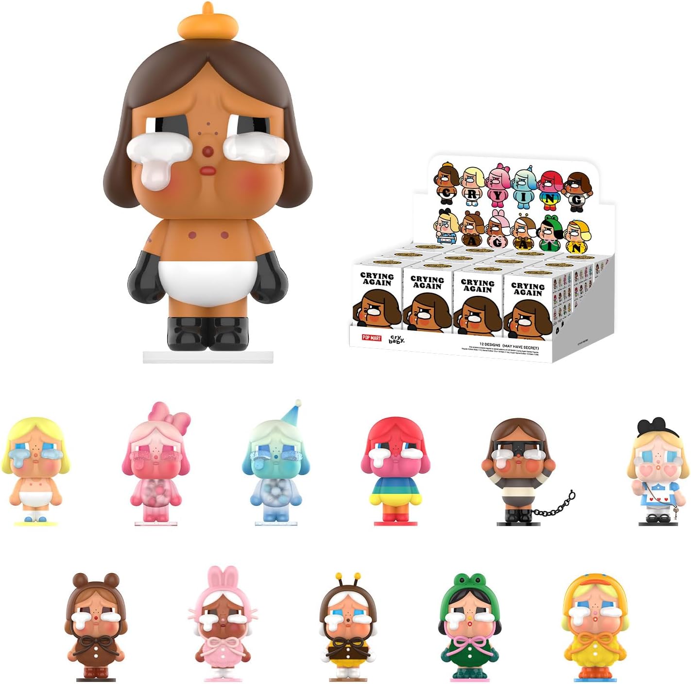 POP MART Crybaby Crying Again Series Figures