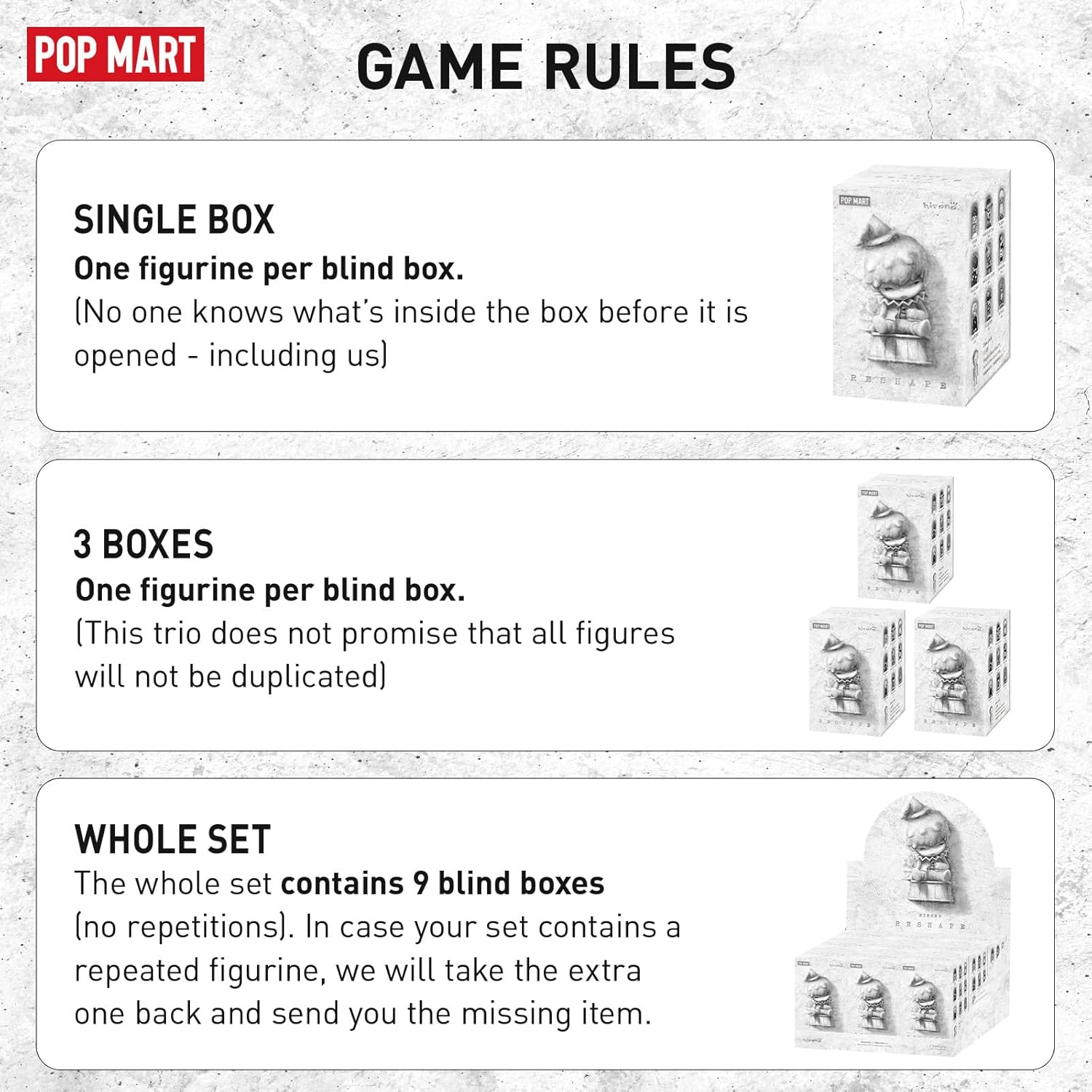 POP MART HIRONO Reshape Series