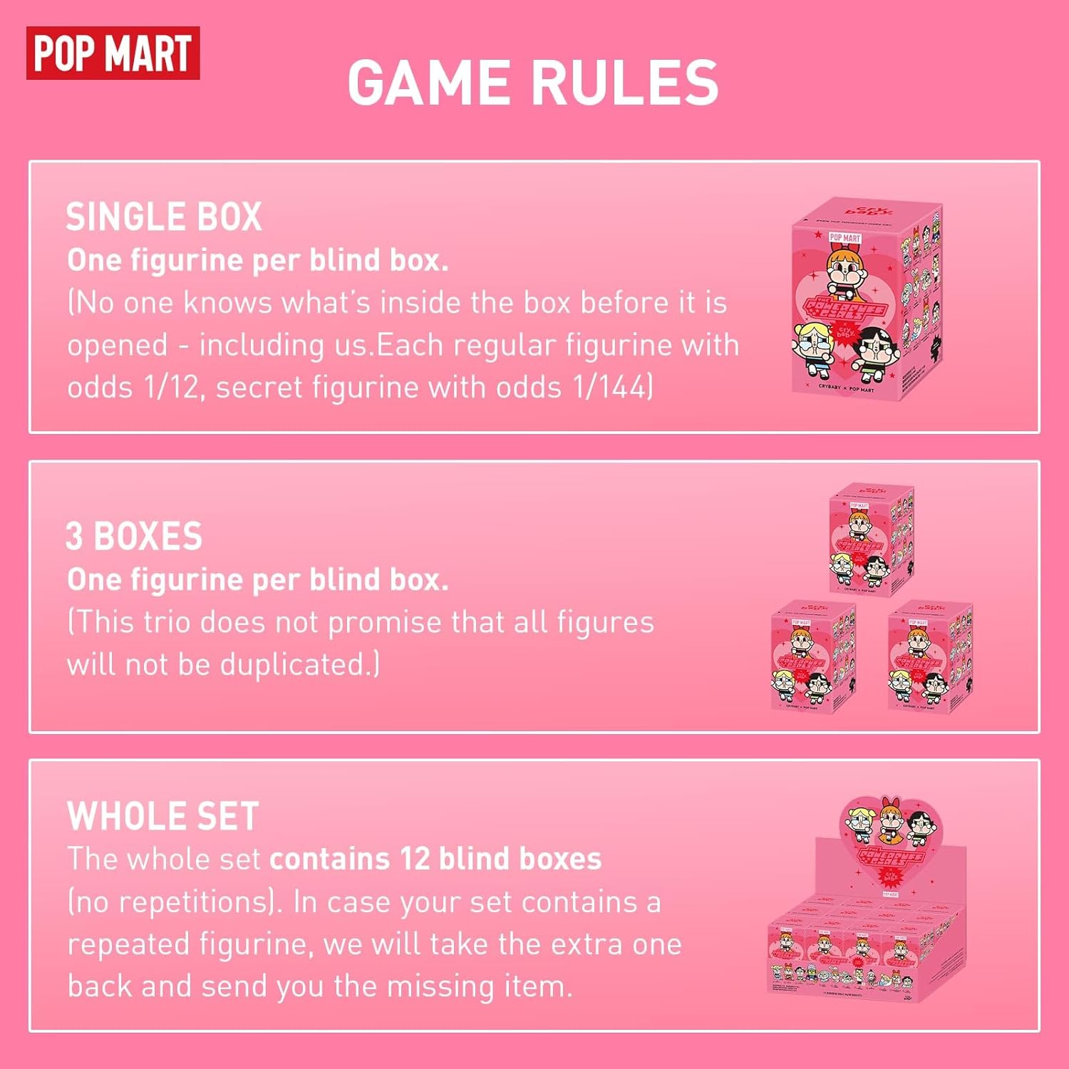 POP MART Crybaby x Powerpuff Girls Series Figures