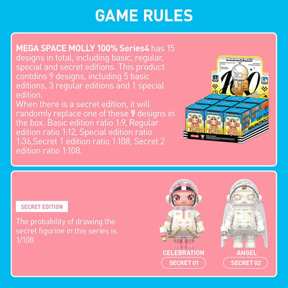 MEGA Space Molly 100% Series4 Blind Box Figures