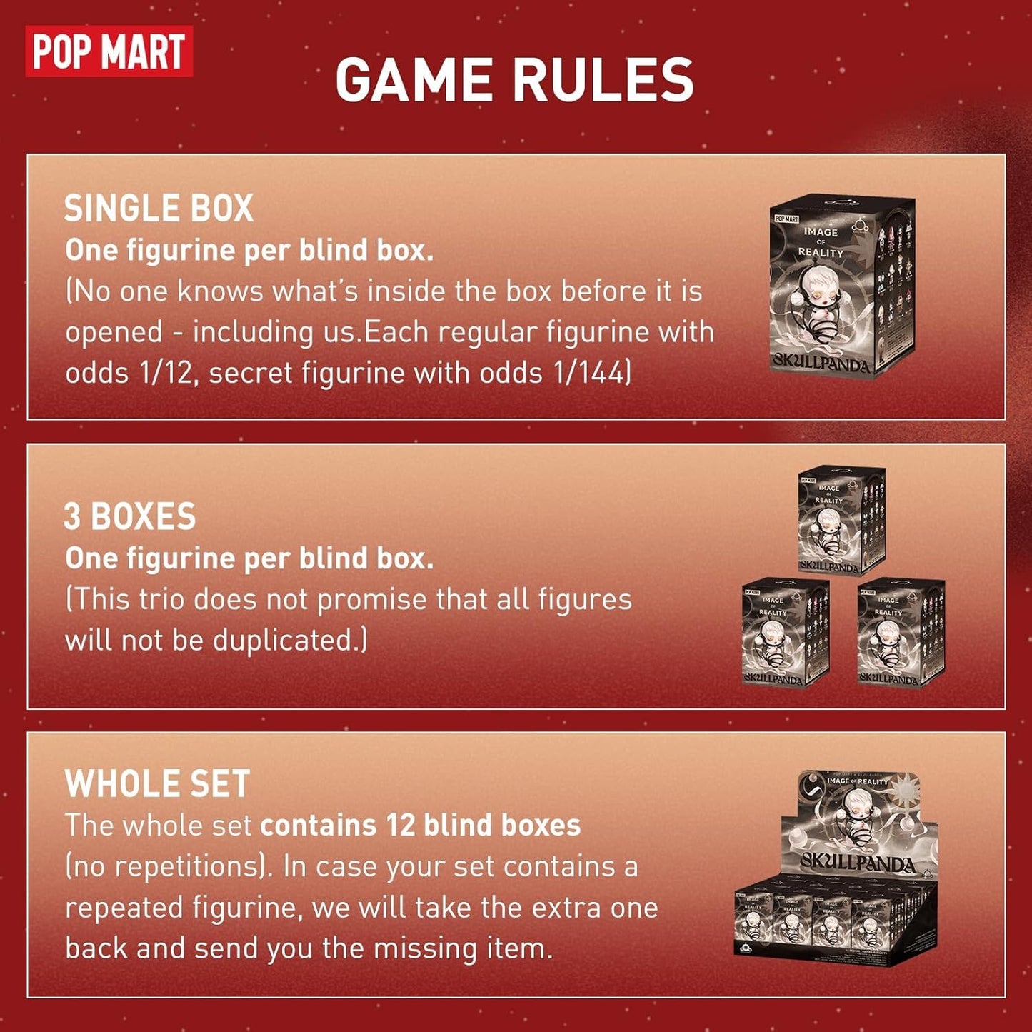 SKULLPANDA Image of Reality Series Figures